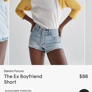 Denim Forum shorts ‘ex boyfriend’